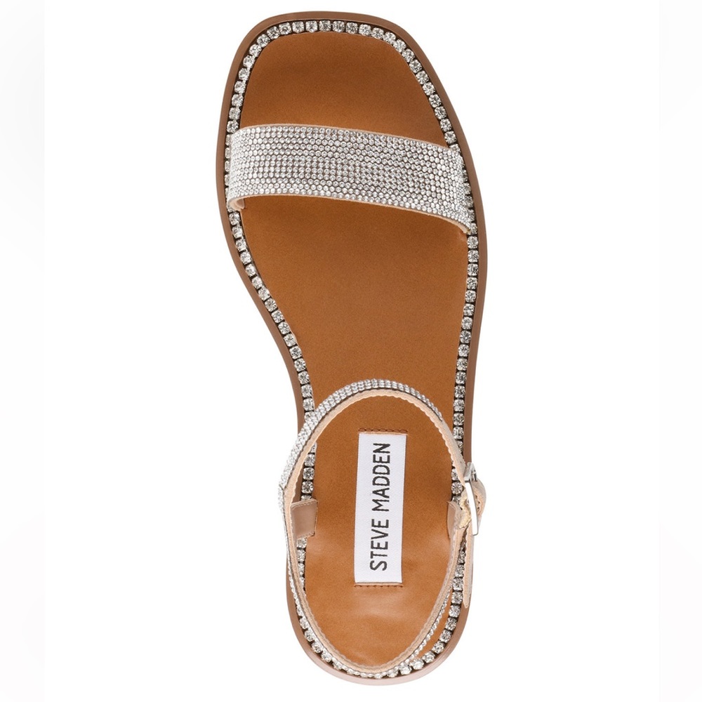 Steve Madden Nisha-R Rhinestone Sparkly Sandals. Size 8.5M